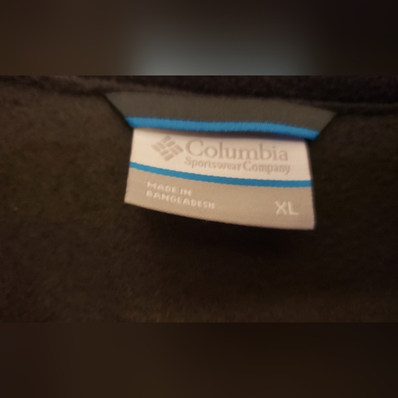 Mens black Columbia fleece - Picture 2 of 4